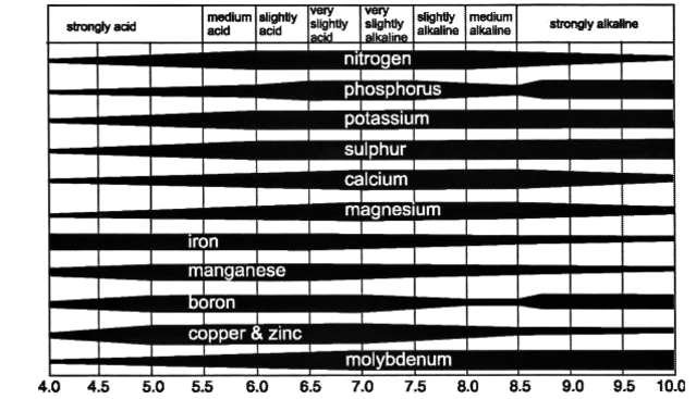 pH chart